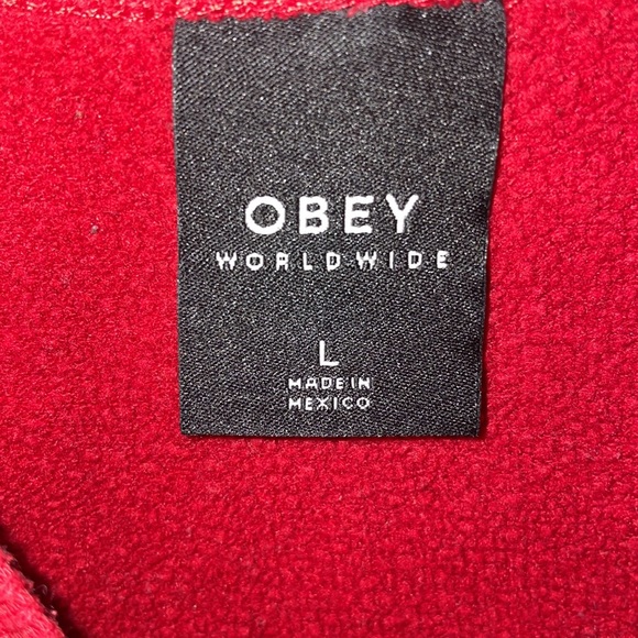 OBEY Worldwide Red Crewneck - Picture 2 of 3